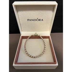 Like new. Authentic retired Pandora leather bracelet.